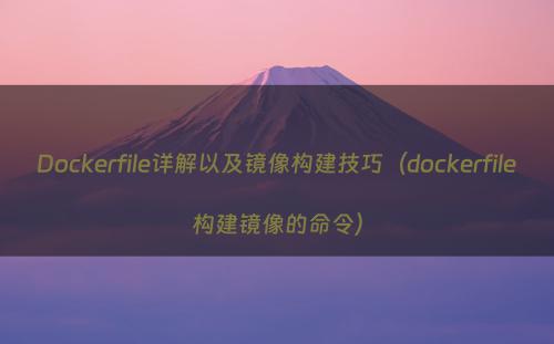 Dockerfile详解以及镜像构建技巧（dockerfile构建镜像的命令）